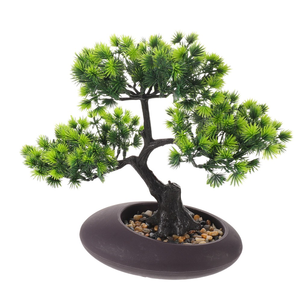 Detailed Faux Pine Tree for Sushi Plate Decoration and Aquarium Display