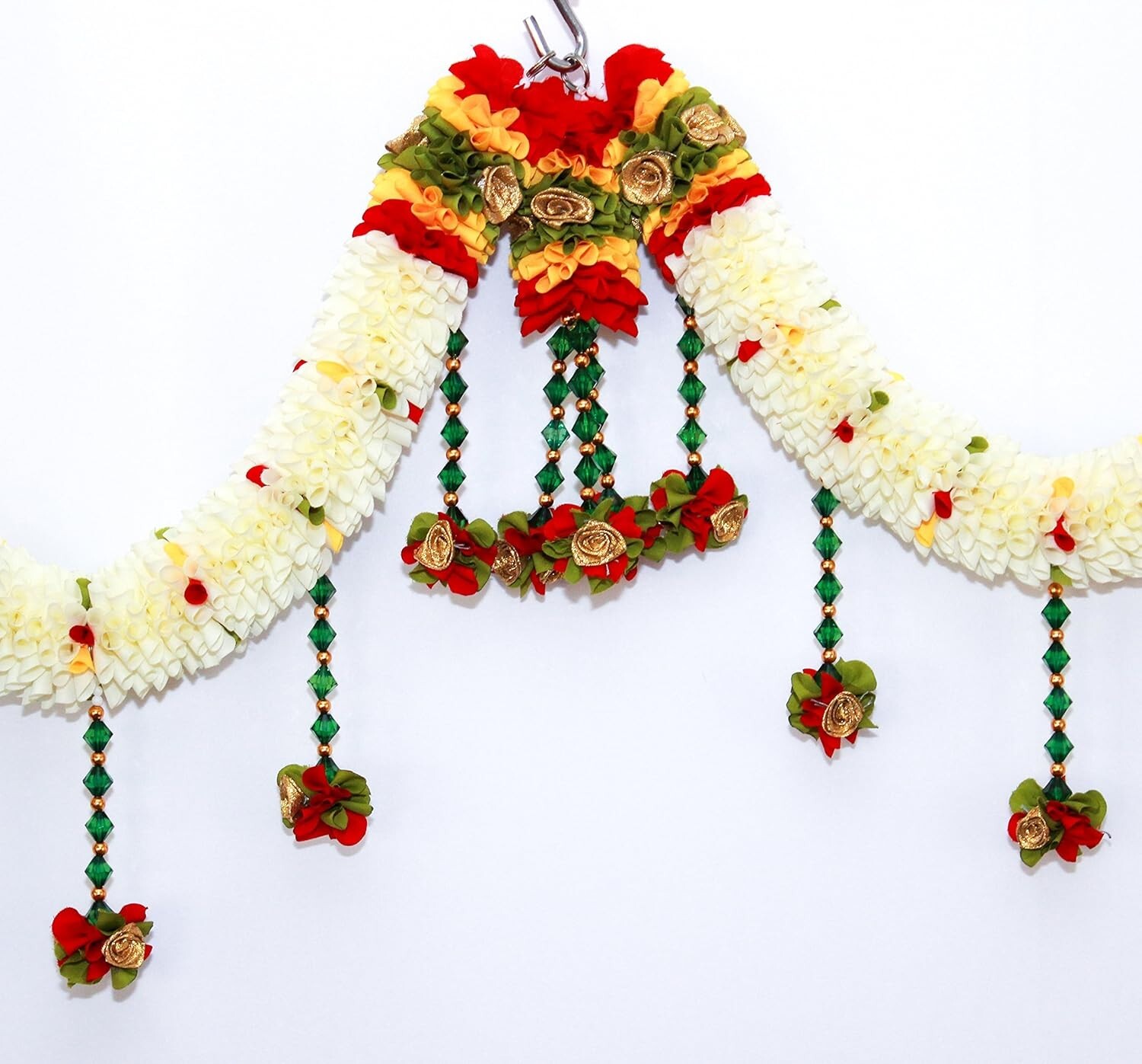 Maroon Crystal Hanging Artificial Doorway Flower Toran Hanging Bandarwal US