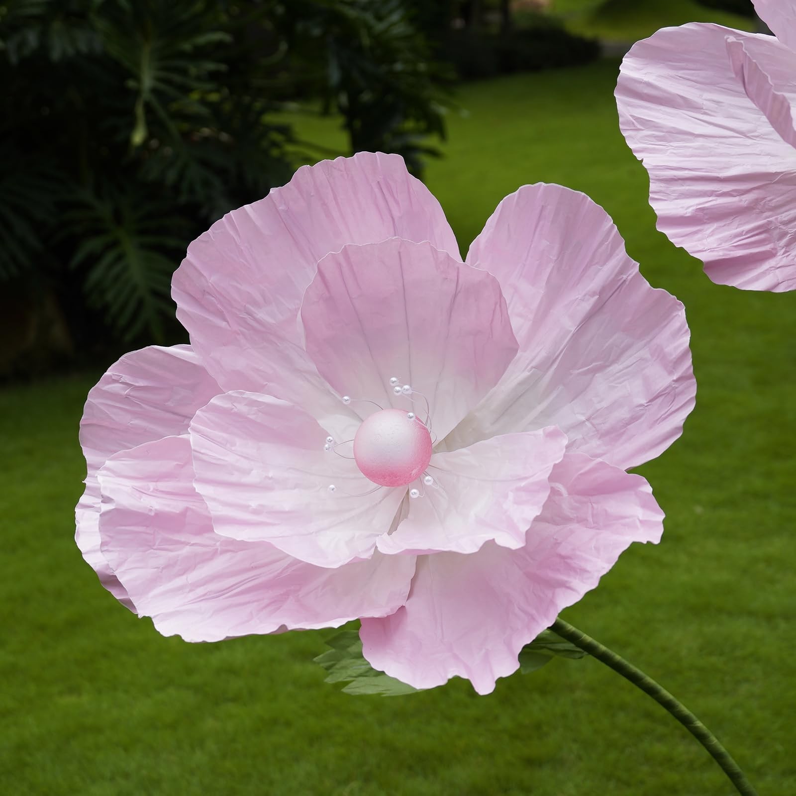 Giant Paper Flower Decor with Stand,Oversized Artificial Flower Decor,Floor S…