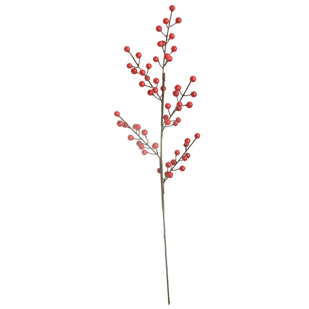 Set of 2 Artificial Christmas Berry Stems – Perfect for Holiday Decor