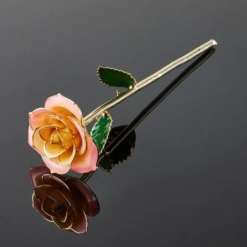 Daya- Forever real preserve rose dipped in gold 24k (Cream/Pink)