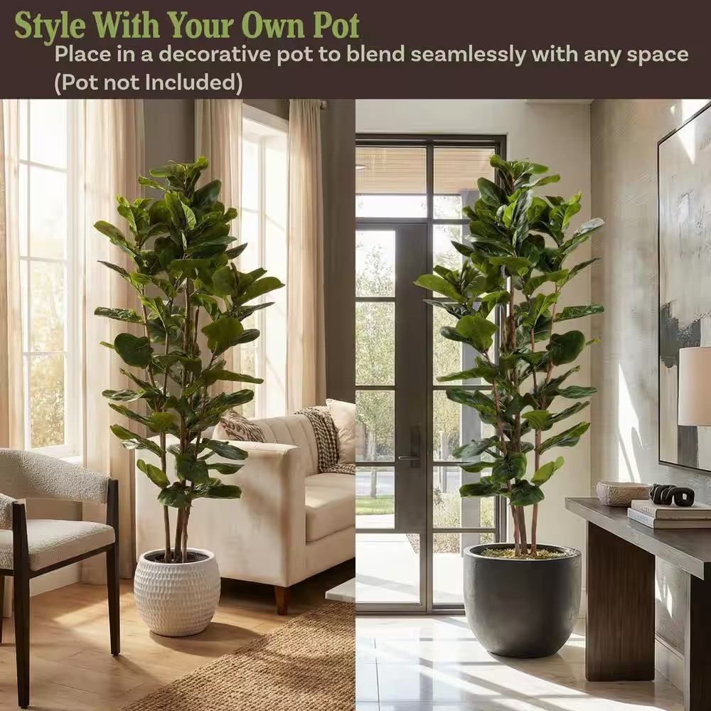 72 In. Artificial Fiddle Leaf Fig Tree