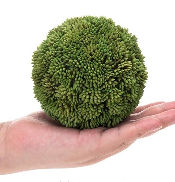 New 6 Faux Topiary Balls Floral Hanging Greenery Artificial Foliage 3.5” Decor