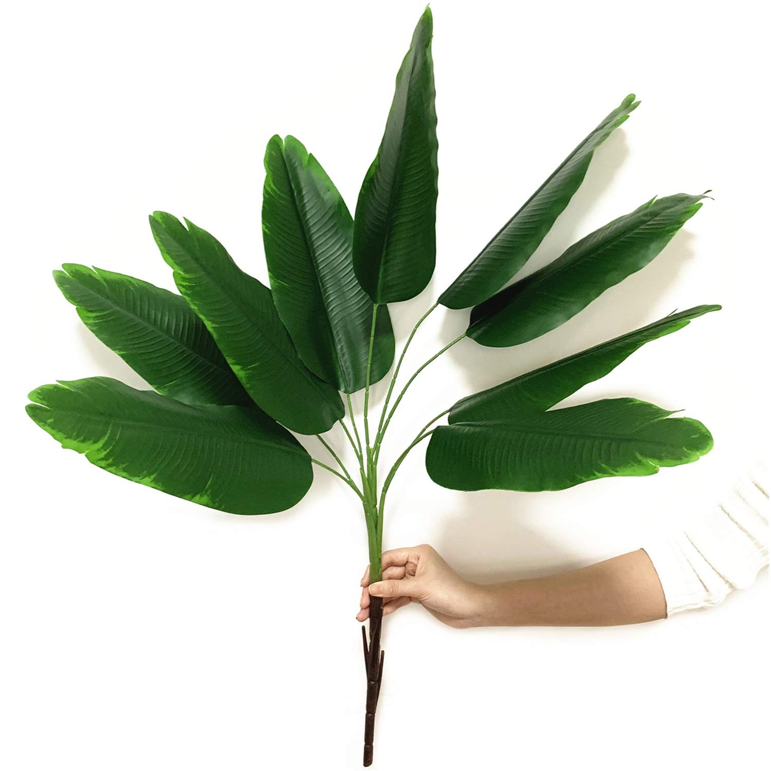 Artificial Banana Tree 30 Inch Tropical Faux Palm Plant Indoor Outdoor Decor