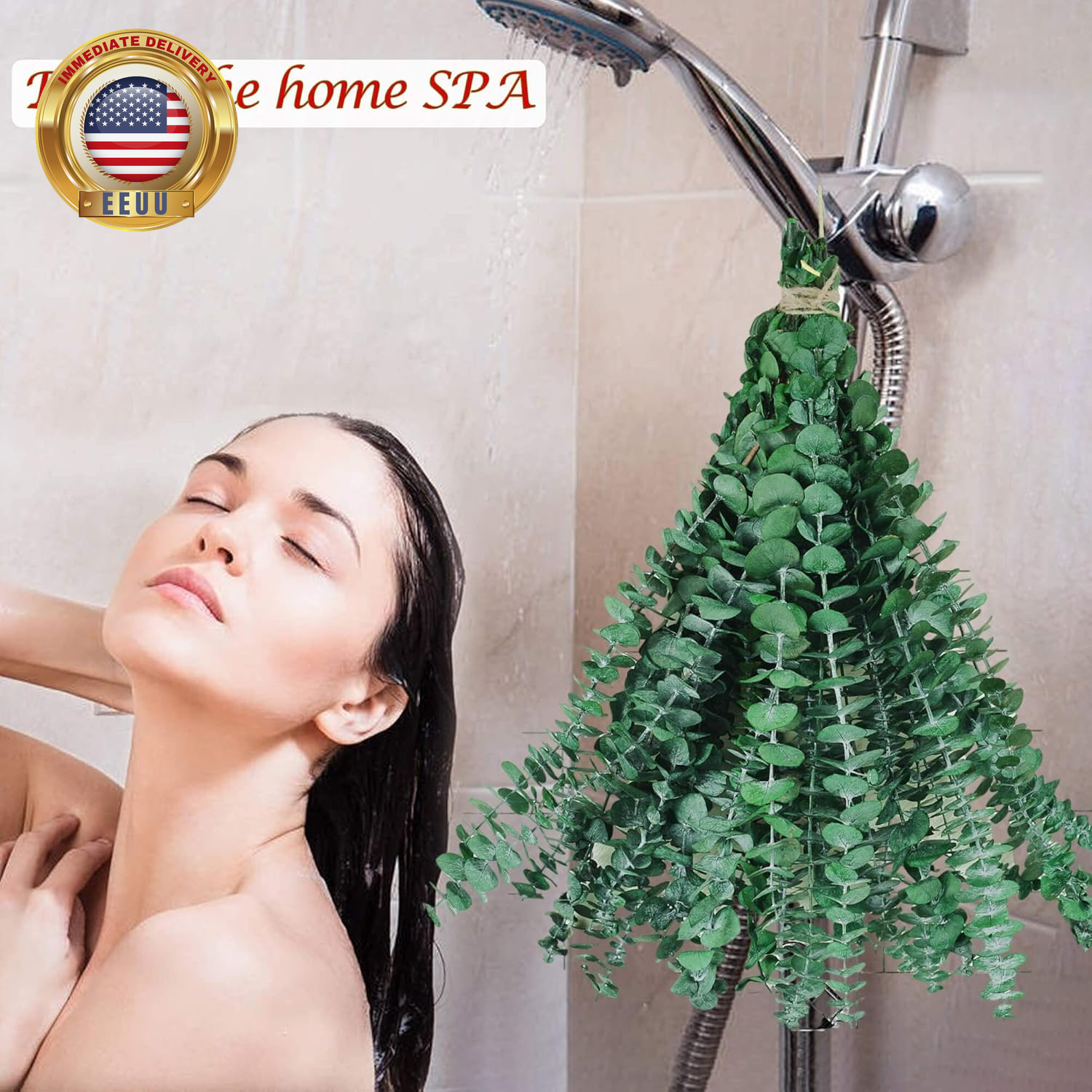 10Pcs Dried Eucalyptus Stems for Shower 17″ Real Natural Hanging Eucalyptus Stem