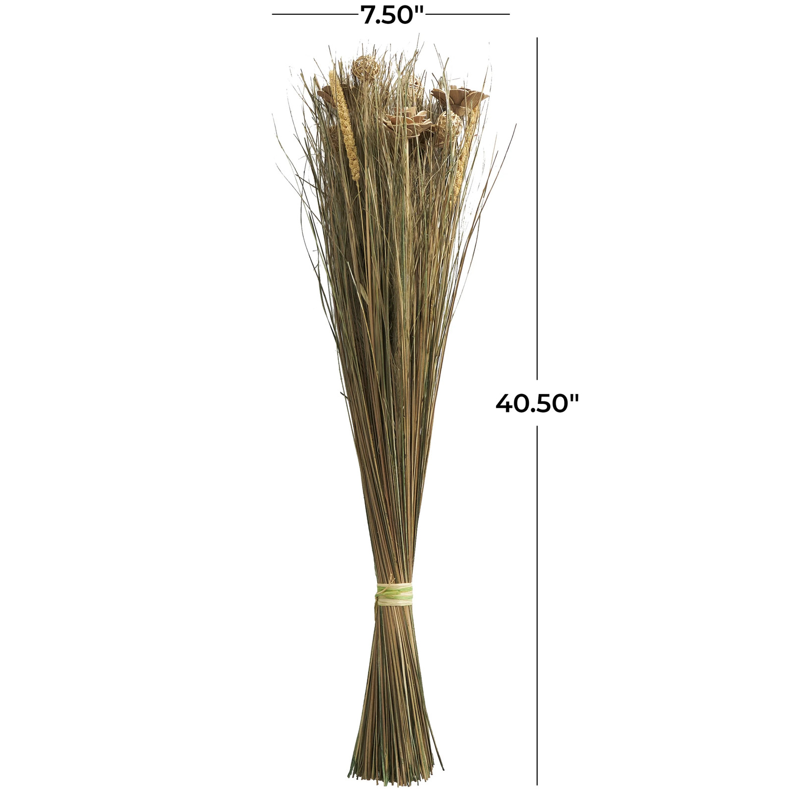 by, Handmade Tall Floral Bouquet Dried Plant Natural Foliage Grass Bouquet with