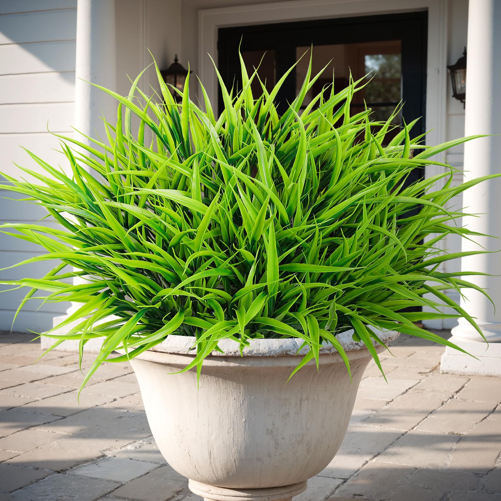 Artificial Plants 16 Pcs 15in UV Resistant Faux Greenery for Planters – Home