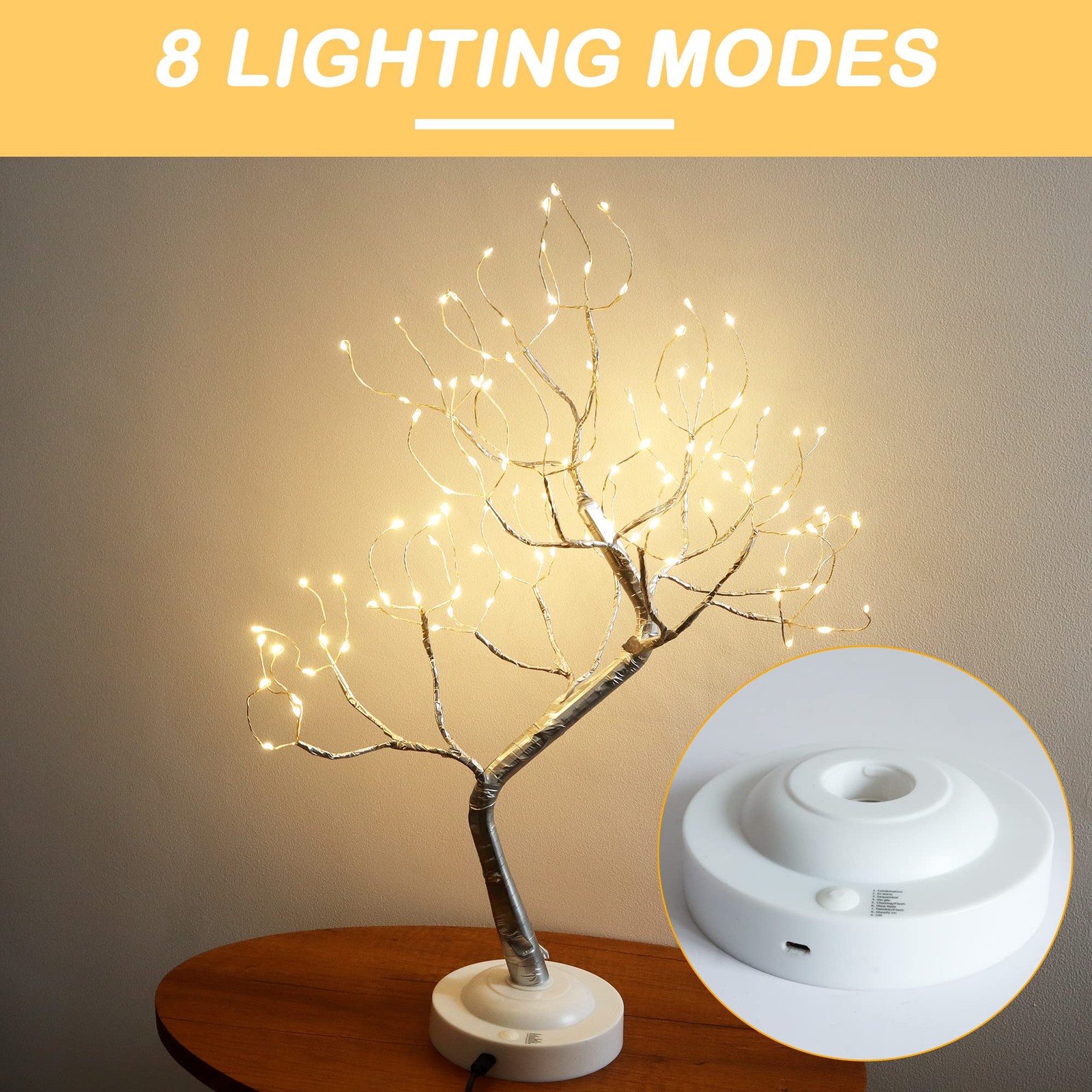 Fairy Light Tree 108 Led Twinkle Tree Fairy Light Spirit Tree Lamp Battery/US…