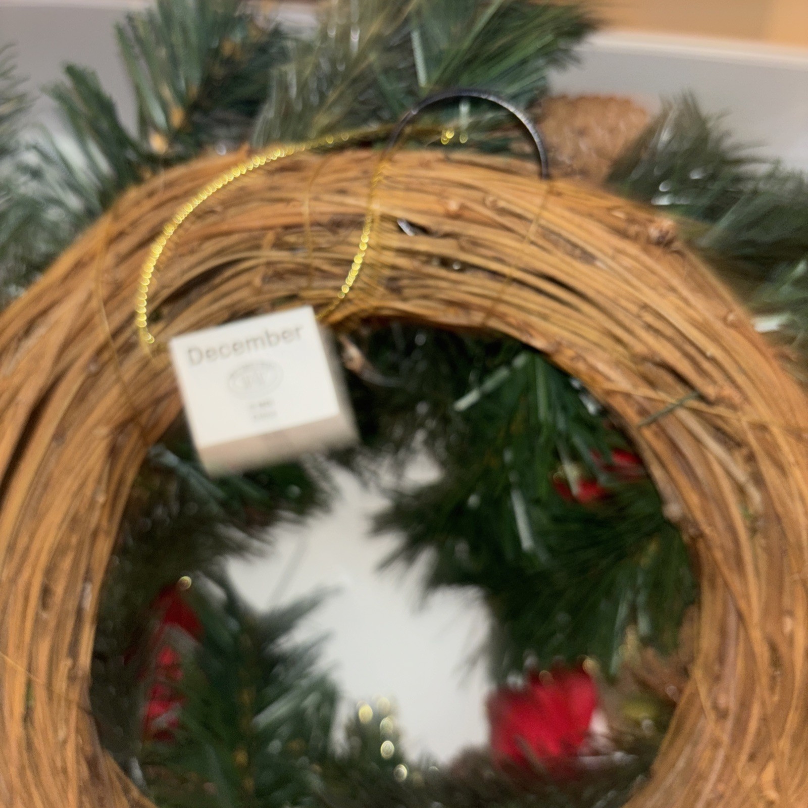Danbury Mint 11″ Willabee & Ward Floral Wreath Christmas Home Décor December