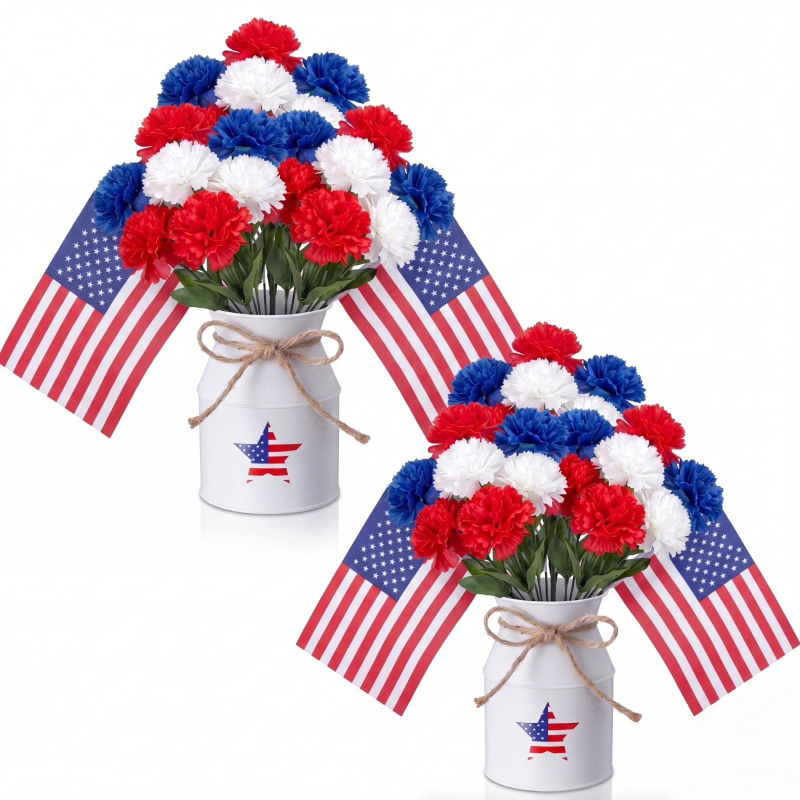 6 Pcs 4th of July Table Centerpiece Decoration 250 Anniversary USA Table Flow…