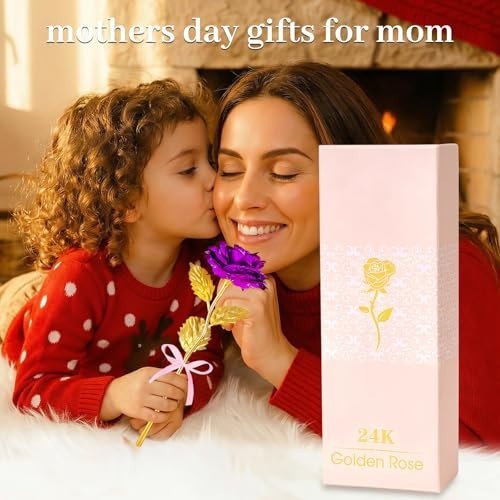 Eternal Roses in Heart Shaped Vase – Perfect Mother’s Day Gifts for Mom, Grandma