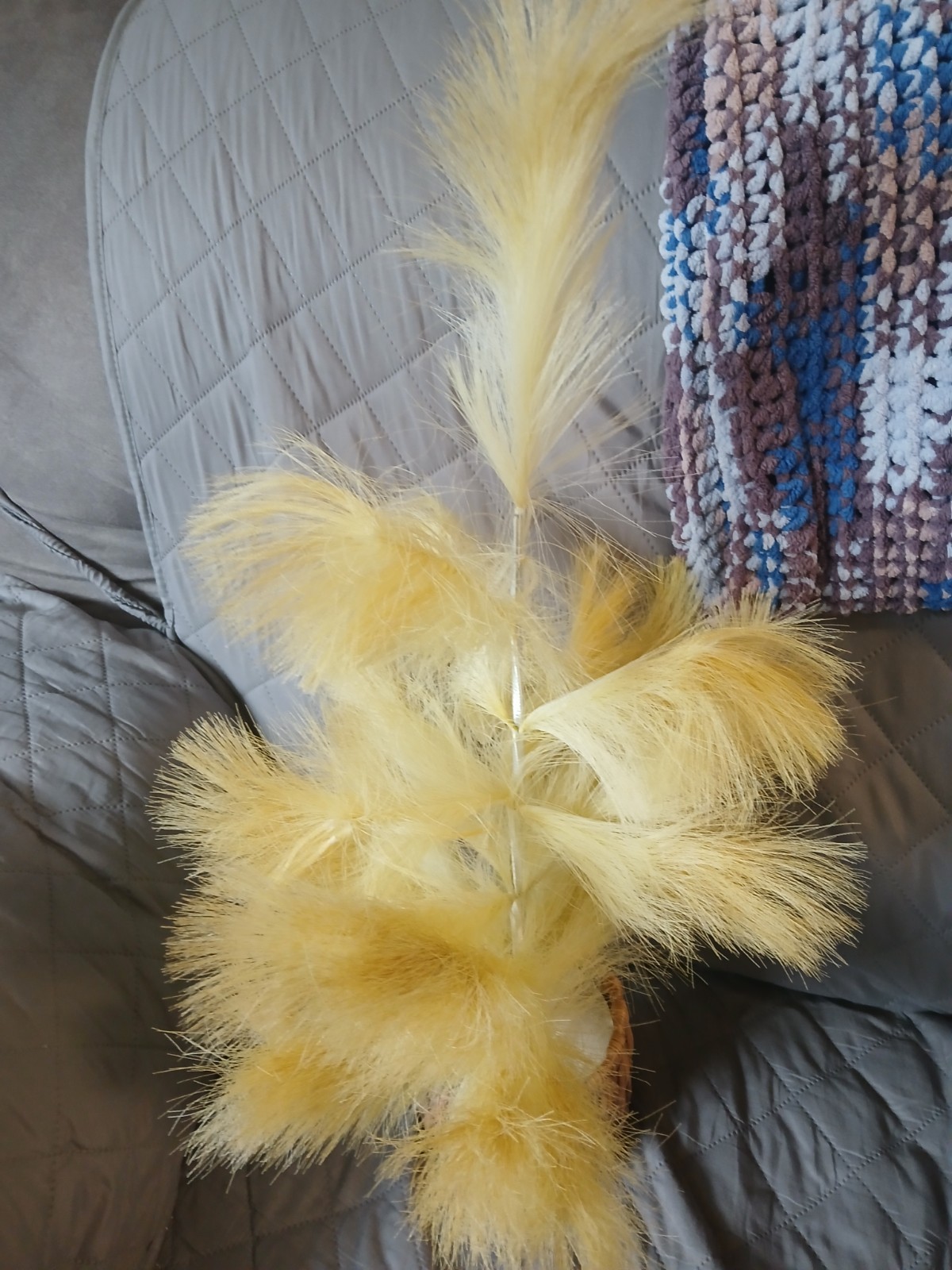 BOHO ARTIFICIAL PAMPAS GRASS CHRISTMAS TREE 2 FT TALL