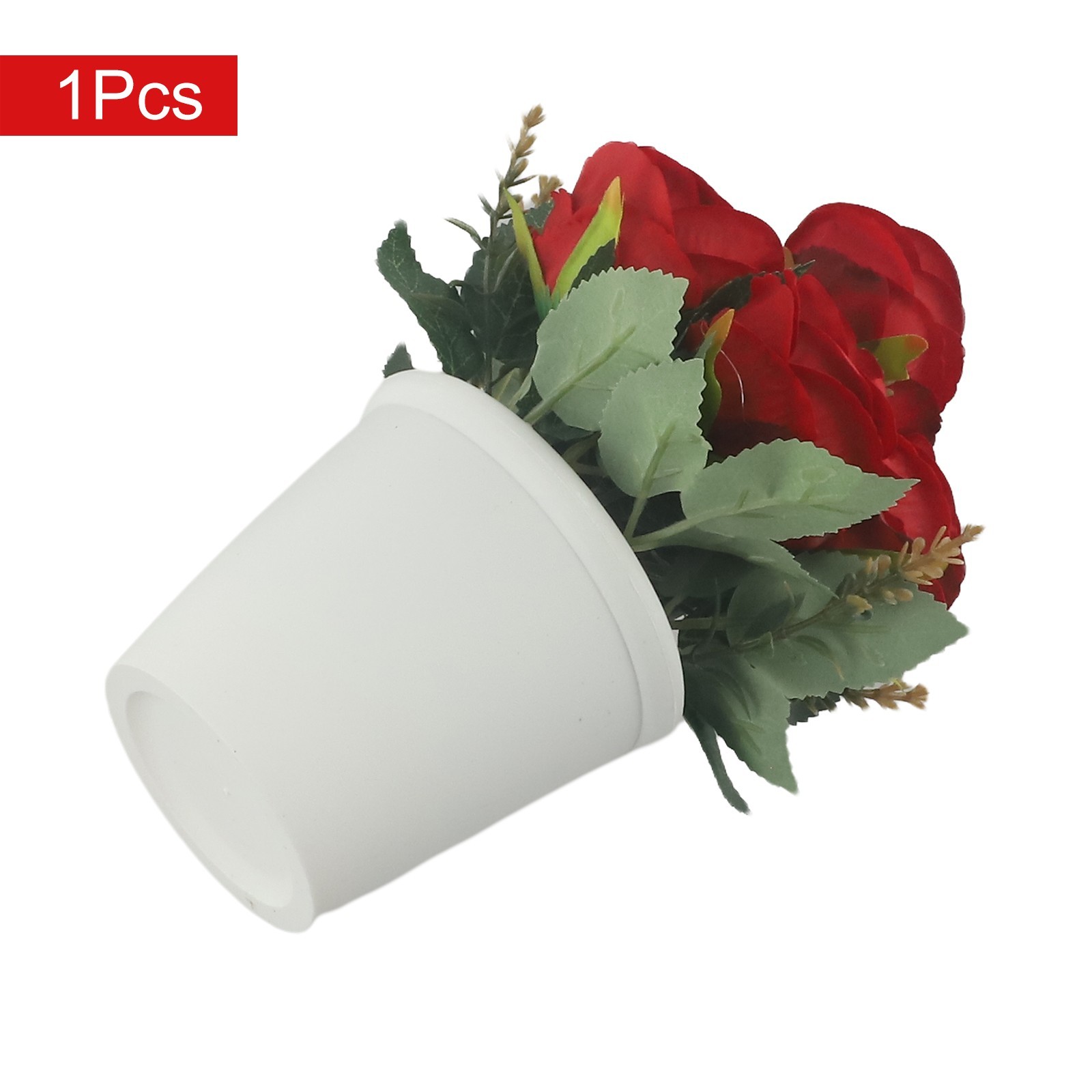 Artificial Rose Flower Small Tree Pot Fake Plants Potted Decoration Garden Decor