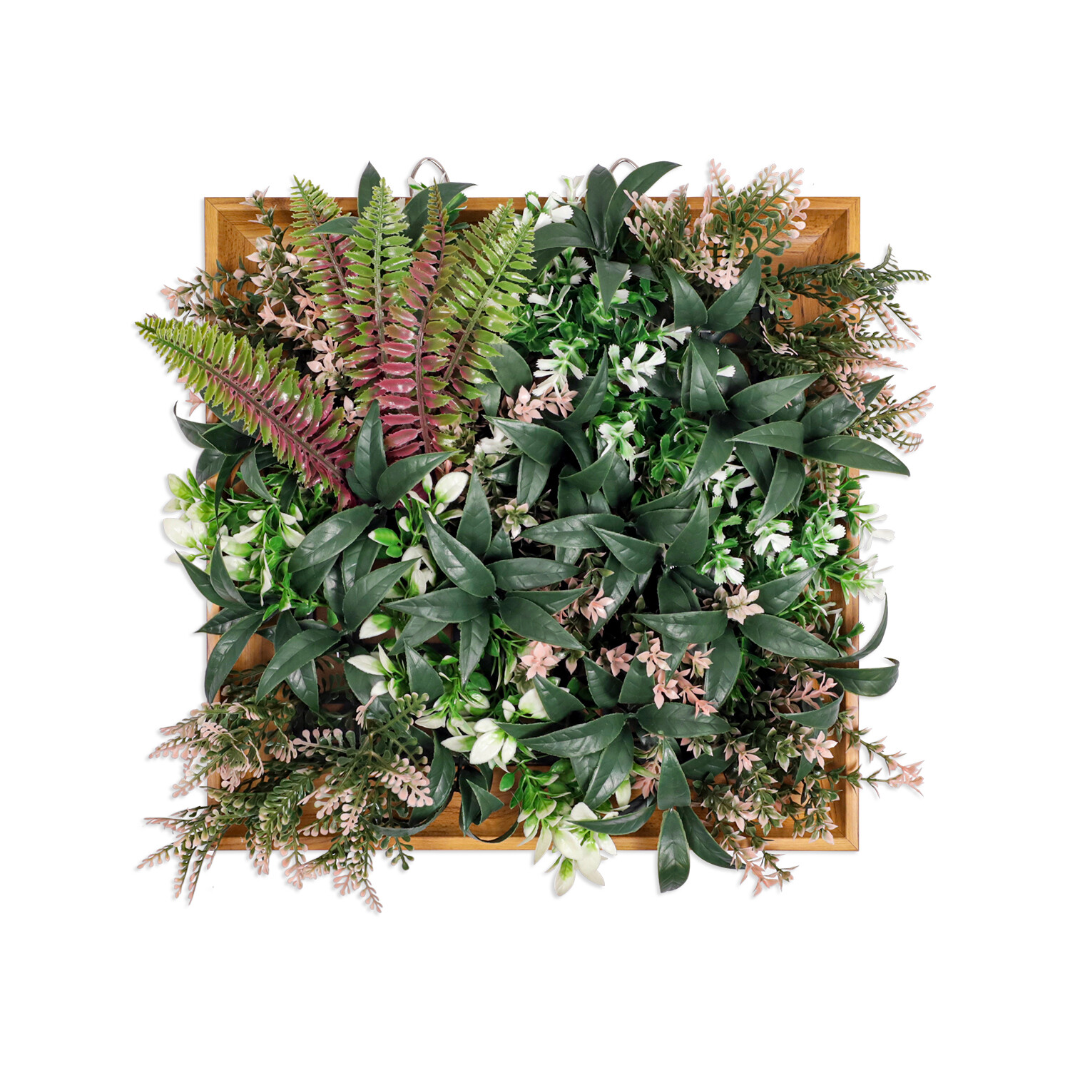 12″x12″ Artificial Grass Wall Hedge Decor Decoration With Wooden Square Frame #1