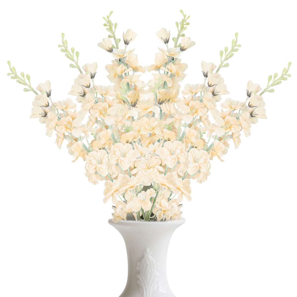 1-6Pc Artificial Delphinium Clearance Fake Plant Realistic Reusable Home Decorat