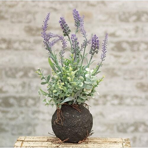 NEW LAVENDER Rooted Green Leaves Plastic Spring Summer 14″ T x 4″ W Crafts
