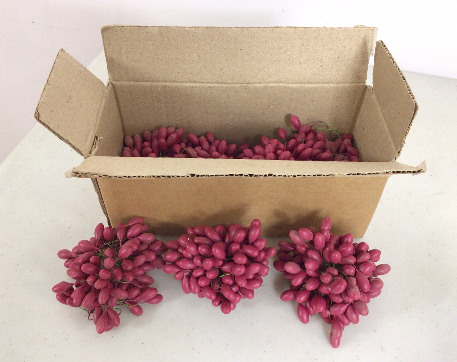 Red Berries Artificial Fake Fruits Christmas Craft Holly Berry Decor Lot
