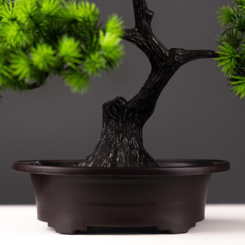 27cm Artificial Pine Bonsai – Fake Tree Ornament for Home & Desktop Decor