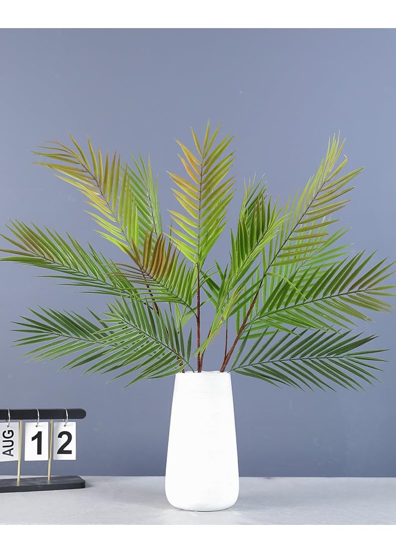 36 Inch Leaf Decor Artificial Green Palm LeavesFake Tropical Palm Leaves with…