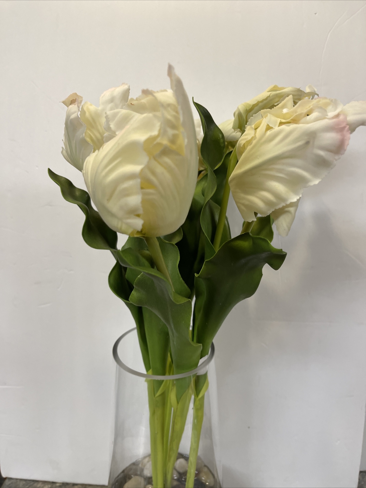 23” Real Touch Parrot Tulips Water illusion Vase Faux Flower Valerie Parr Hill