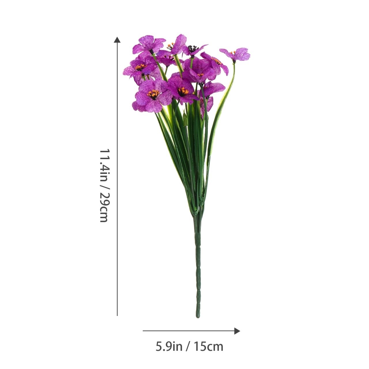 Artificial Violet Flowers, 4PCS Fake Purple Violets, Silk African Flower Bran…
