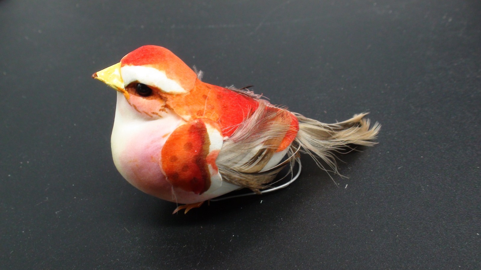 Set of 1 2 Artificial Birds for Decoration, Floral Arrangements with wires. #35
