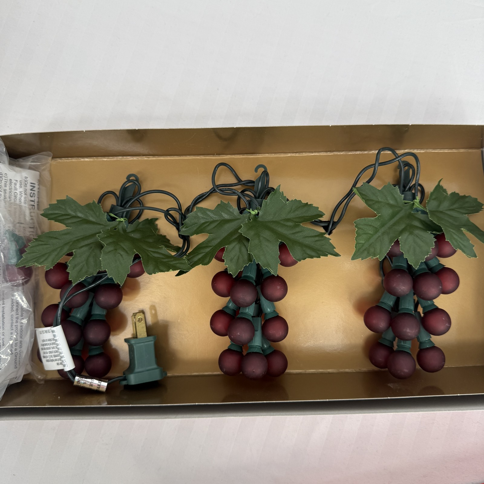 GE Holiday Classics 36 Light 2-Pack Berry Grape Clusters Christmas String Lights