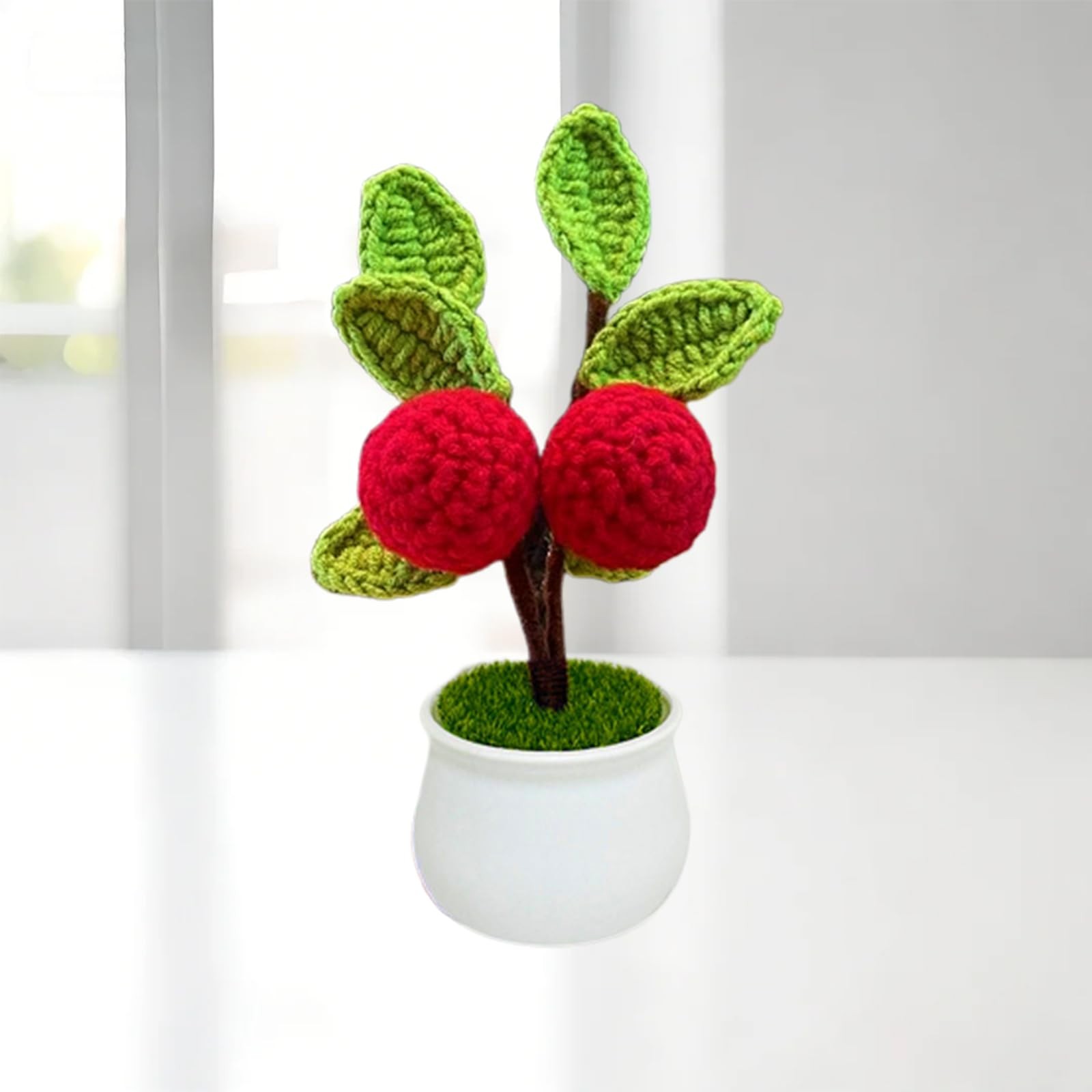 Crochet Flowers,Knitted Flowers,Hand Woven Bell Orchid,Simulated Small Potted…