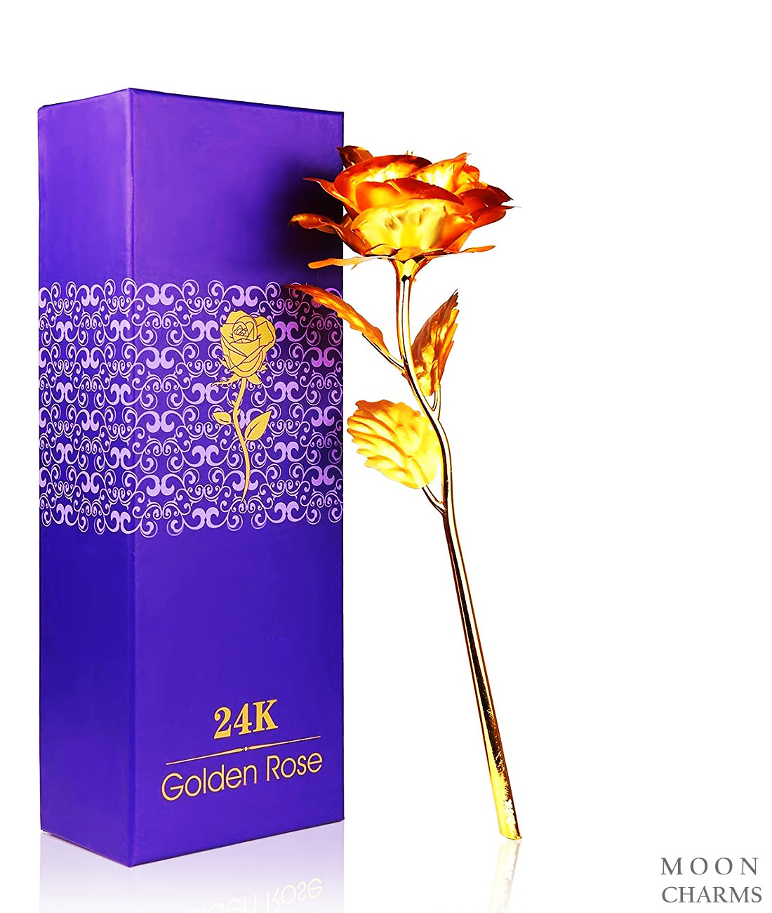 Luxury Gold Rose Flower 24K For Valentines Day Gifts Girlfriend Gift LOVE Her ❤️