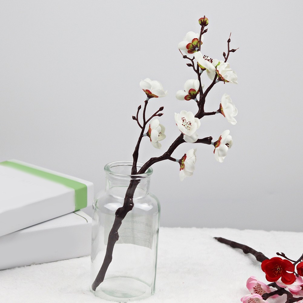 Fake Flower Arrangement Plum Blossom Bouquet Sustainable Choice Vibrant Colors