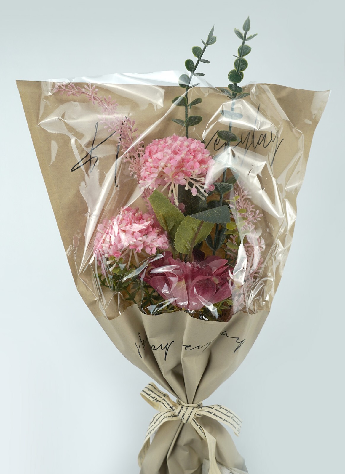 6-12 Pcs Artificial Pink color Flowers 47cm Florist Bouquet For Party Decor