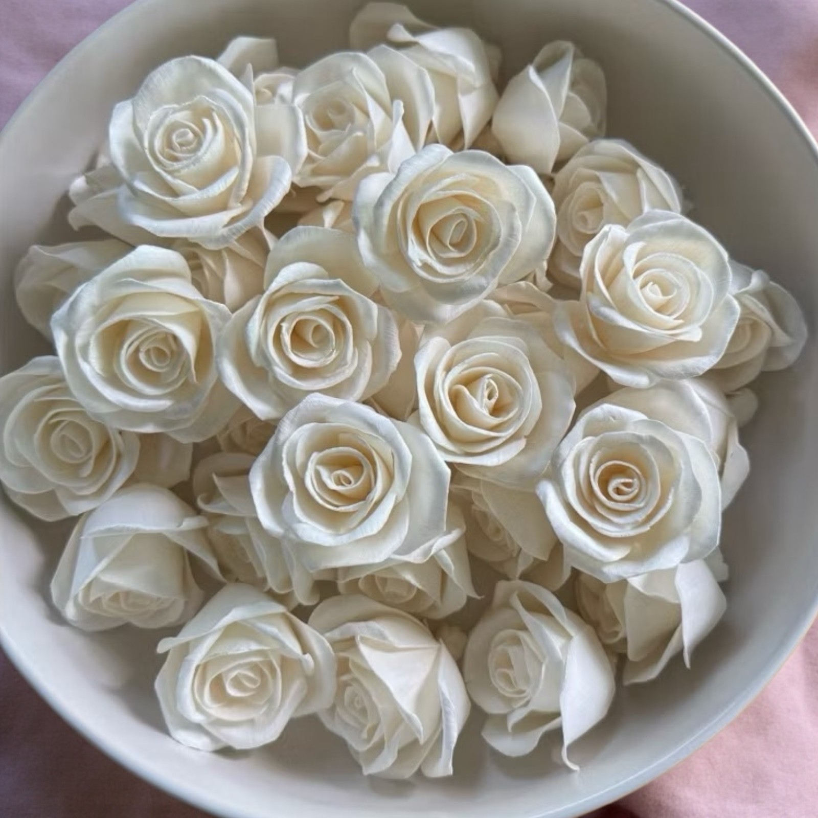Handmade Diffuser Flower Rose Natural Sola Wood Set 5cm Decor Aroma Romance Wed