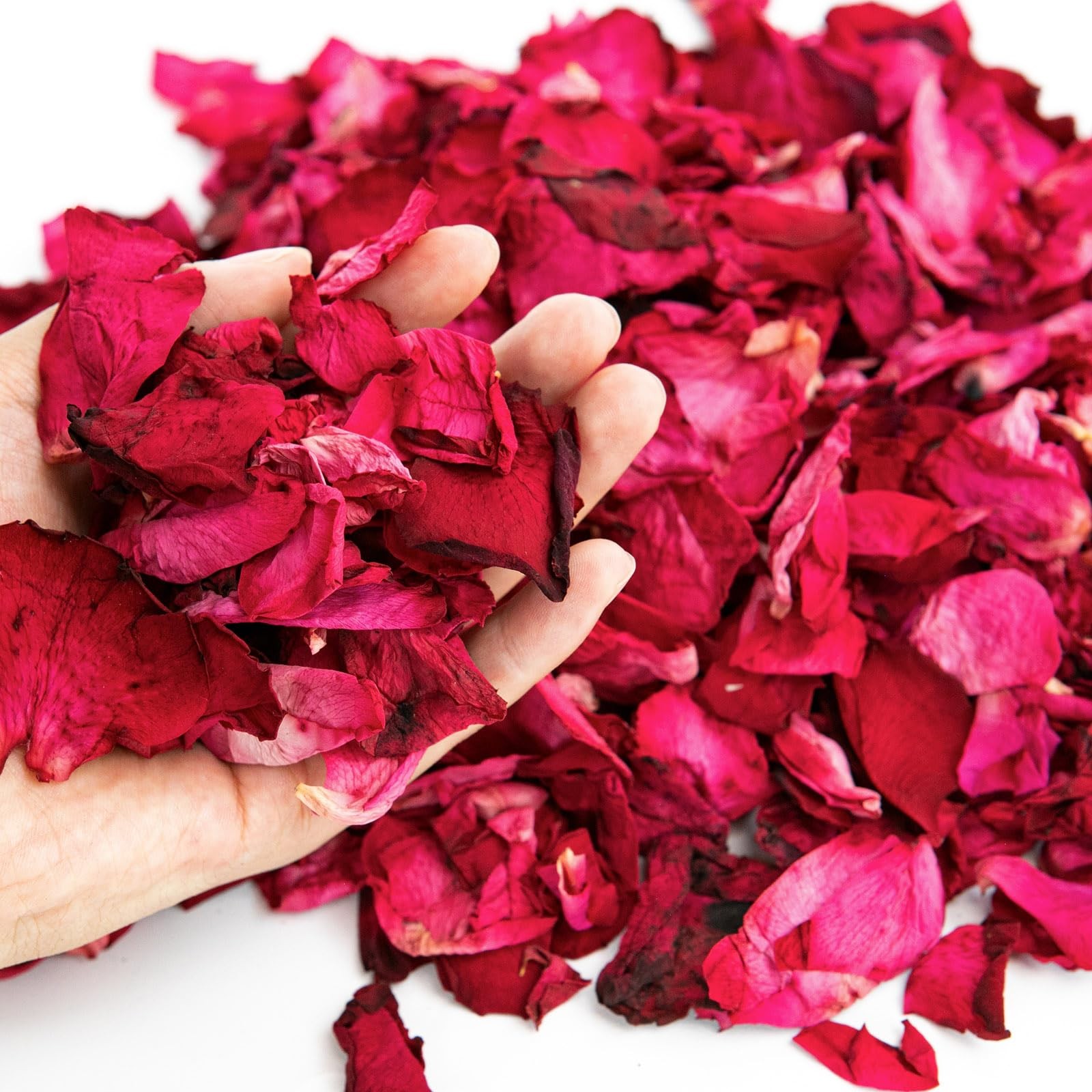 7.1 oz 200g Dried Rose Petals Bulk For Wedding Bath Confetti 40 Cups Red
