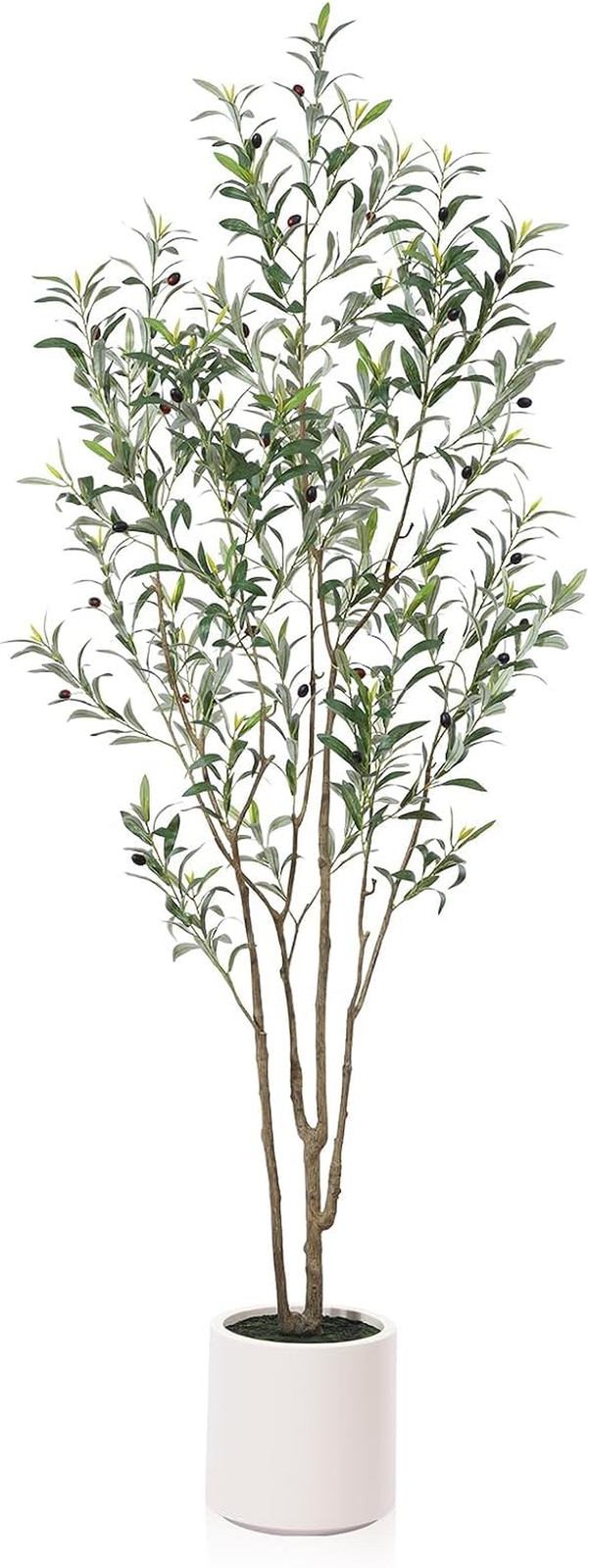 Artificial Olive Trees, 7 ft Tall Fake Olive Trees for Indoor | Faux Olive Silk
