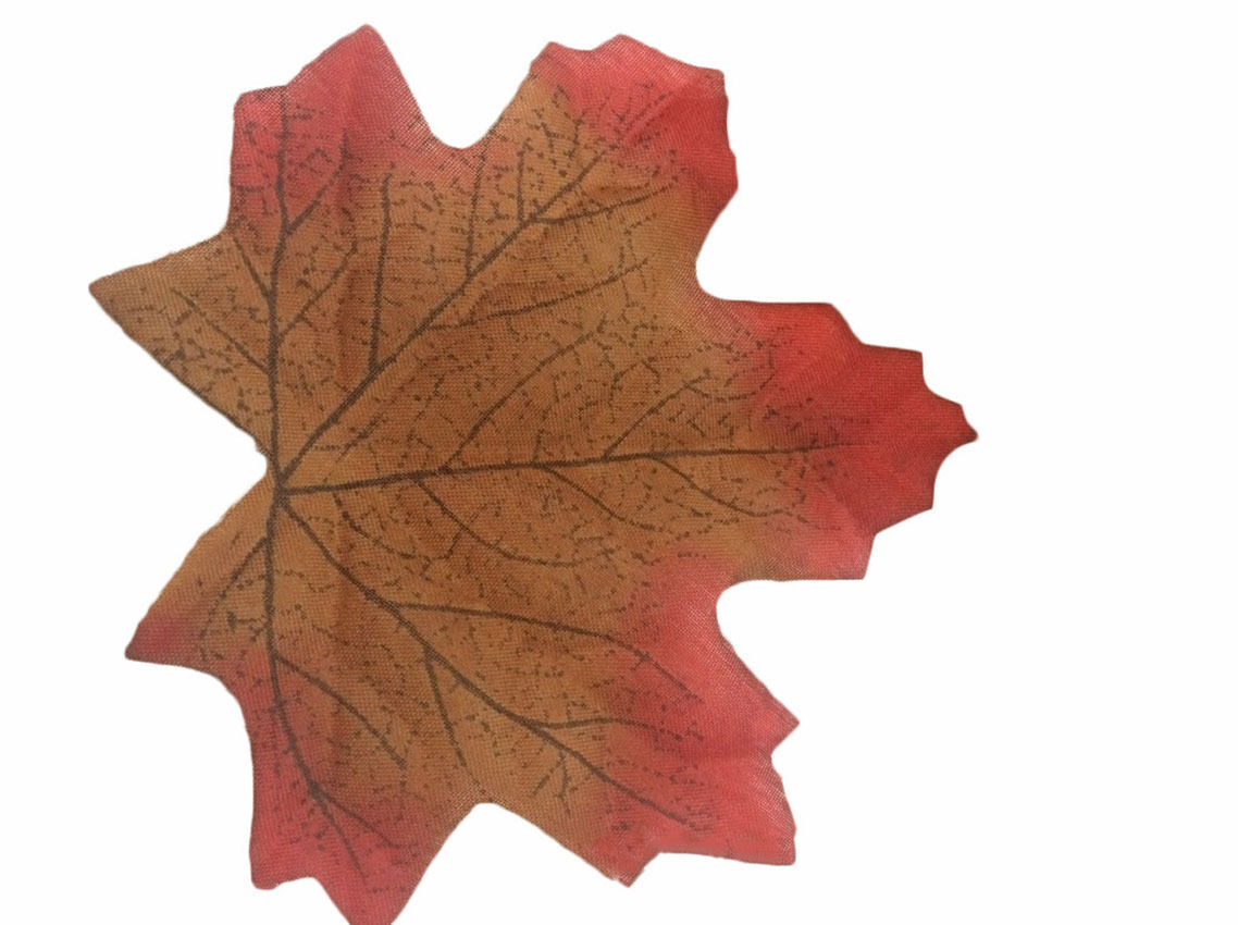 100pcs 6 colors Fall Silk Leaves Wedding Favor Autumn Maple Leaf Decorations