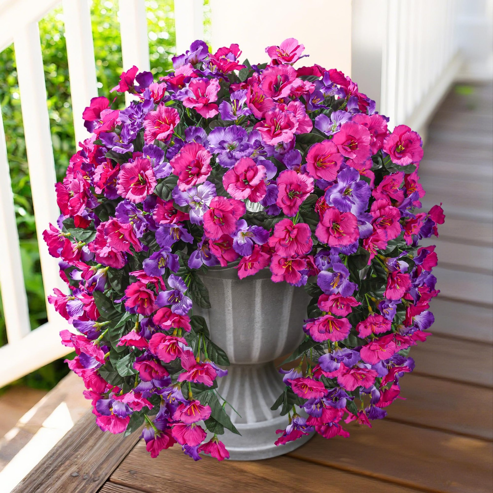 Hibiscus Artificial Fake Hanging Flowers Plants for Outdoor Spring Decoration…