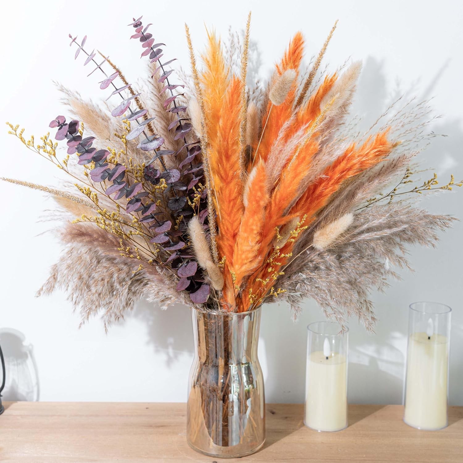 Fall Decor Pampas Grass Decor Eucalyptus Boho Decor Bouquet Dried Pampas Home