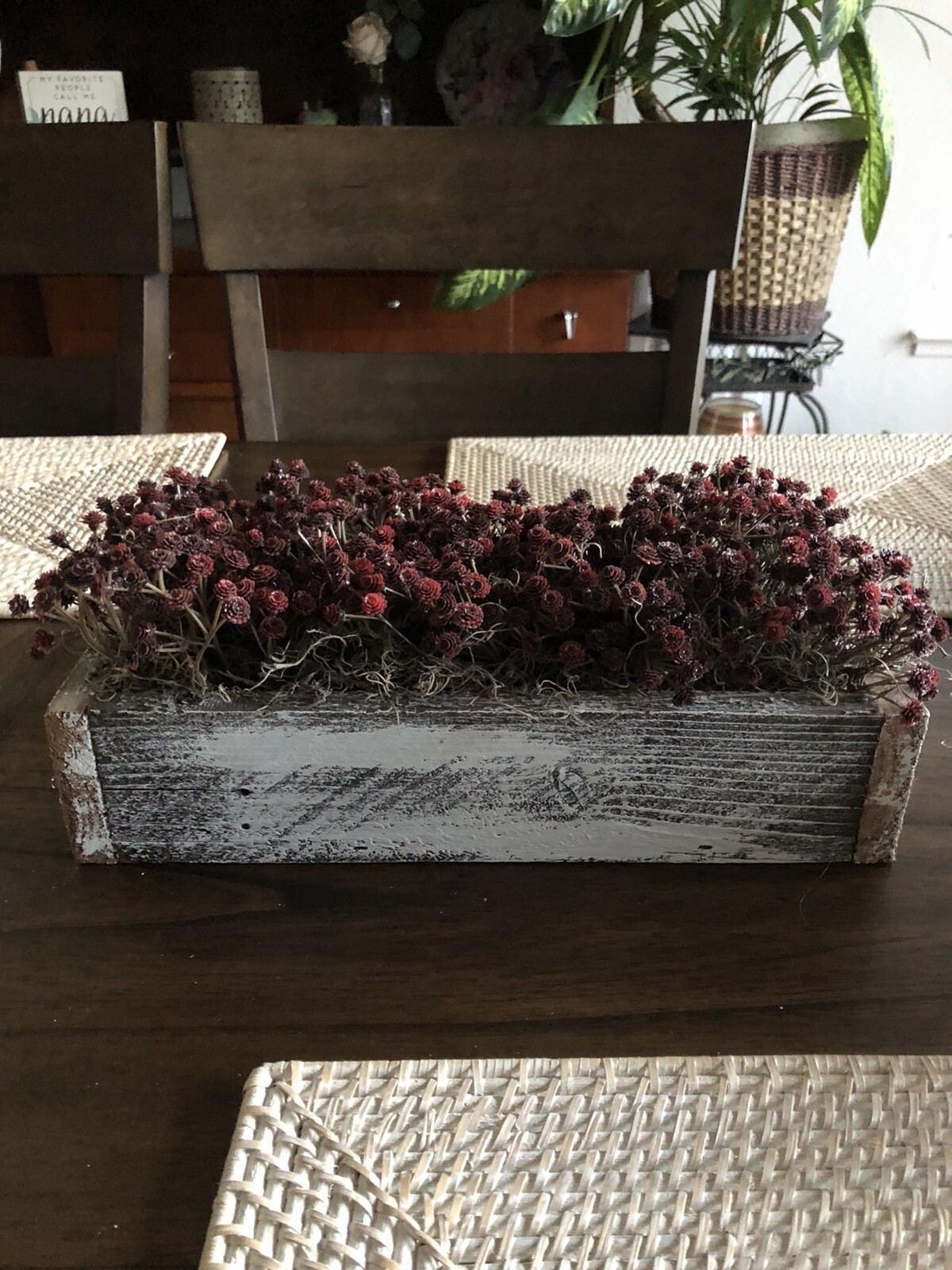Handmade Chic/Rustic Table Box Decor Made From Reclaimed Wood 12.5 X 5 X 2.75