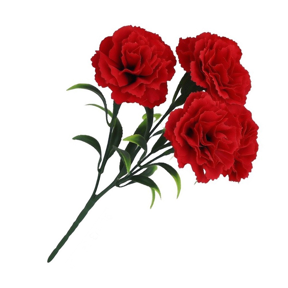 Fake Silk Carnation Bouquet for Baby Shower Birthday Celebration Decor