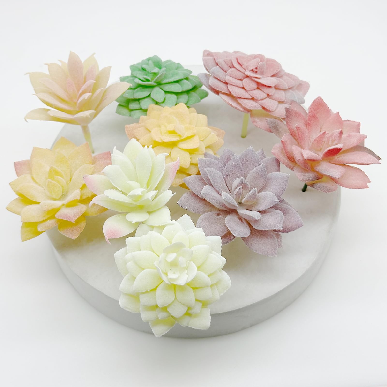 12 PCS Assorted Artificial Faux Succulent Pick Fake Plant Garden Arrangement