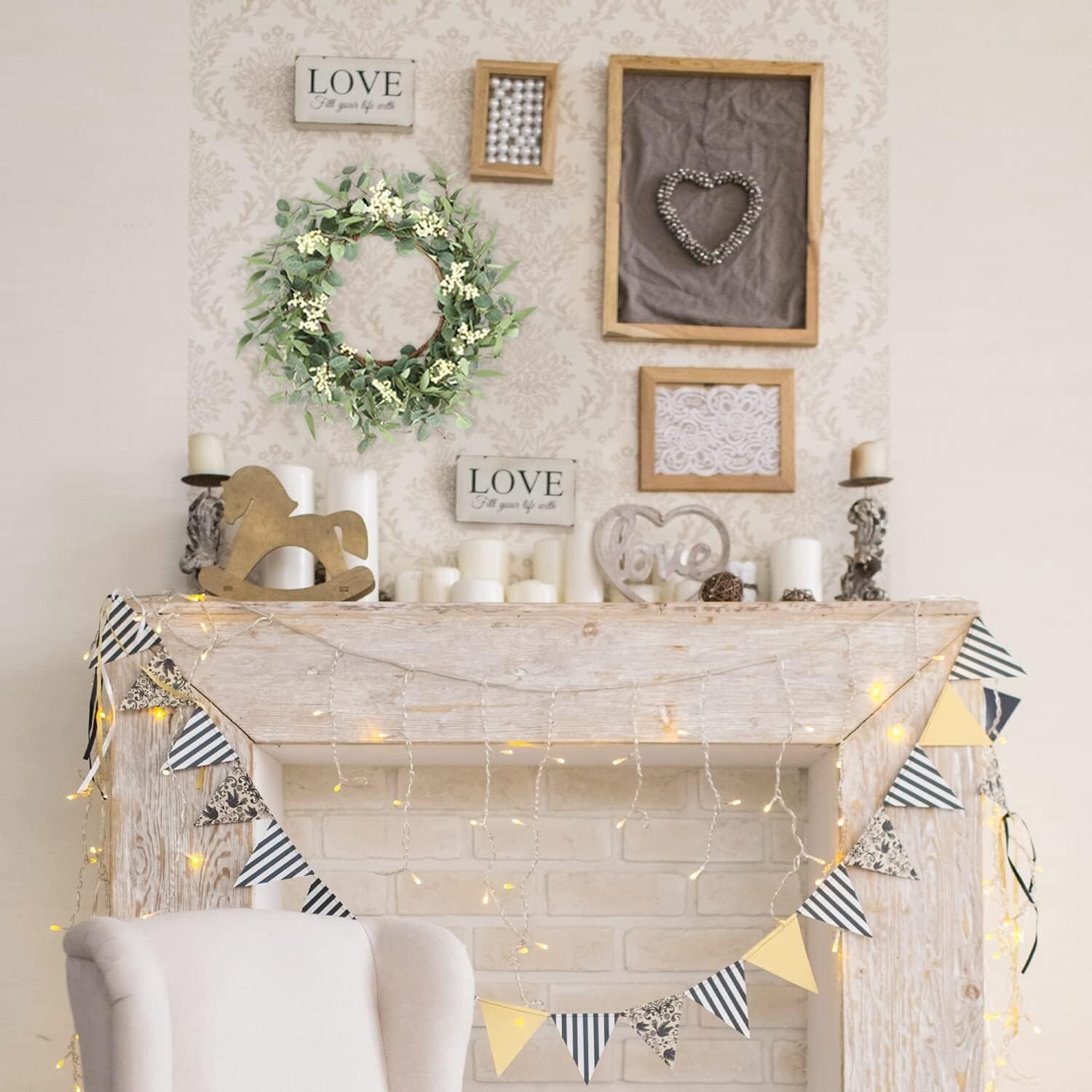 Seasonal Ready 20” Eucalyptus Wreath with Lifelike Design – Elegant Home Accent