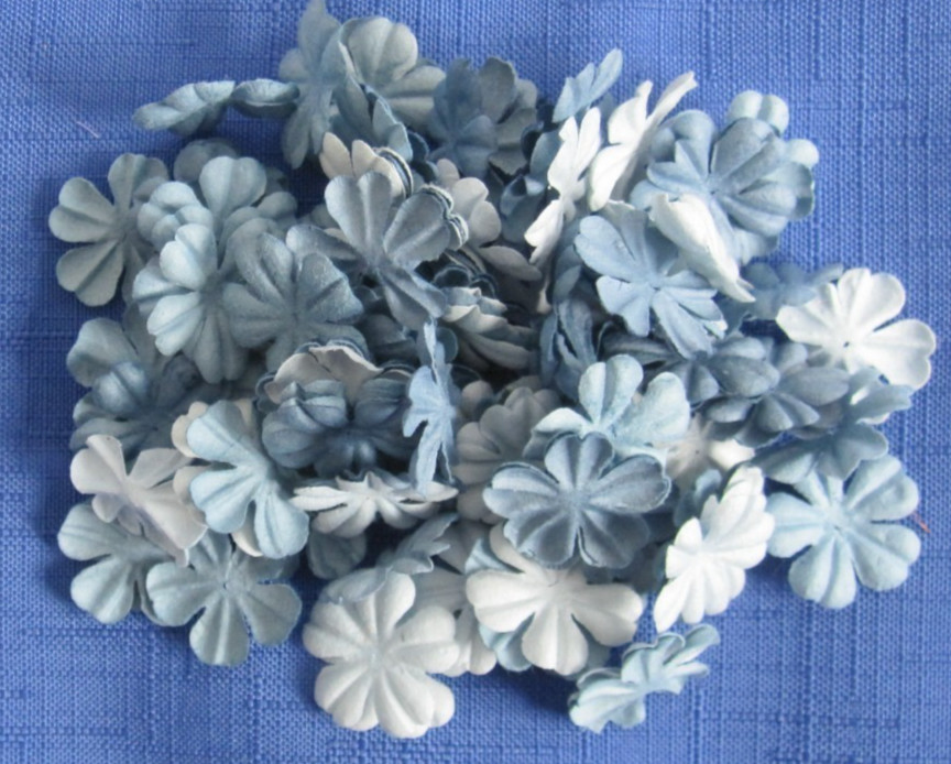 #1 Lot-14 Bags Used Mulberry Paper Flower Petals .5″-1″ Multiple Colors Sizes