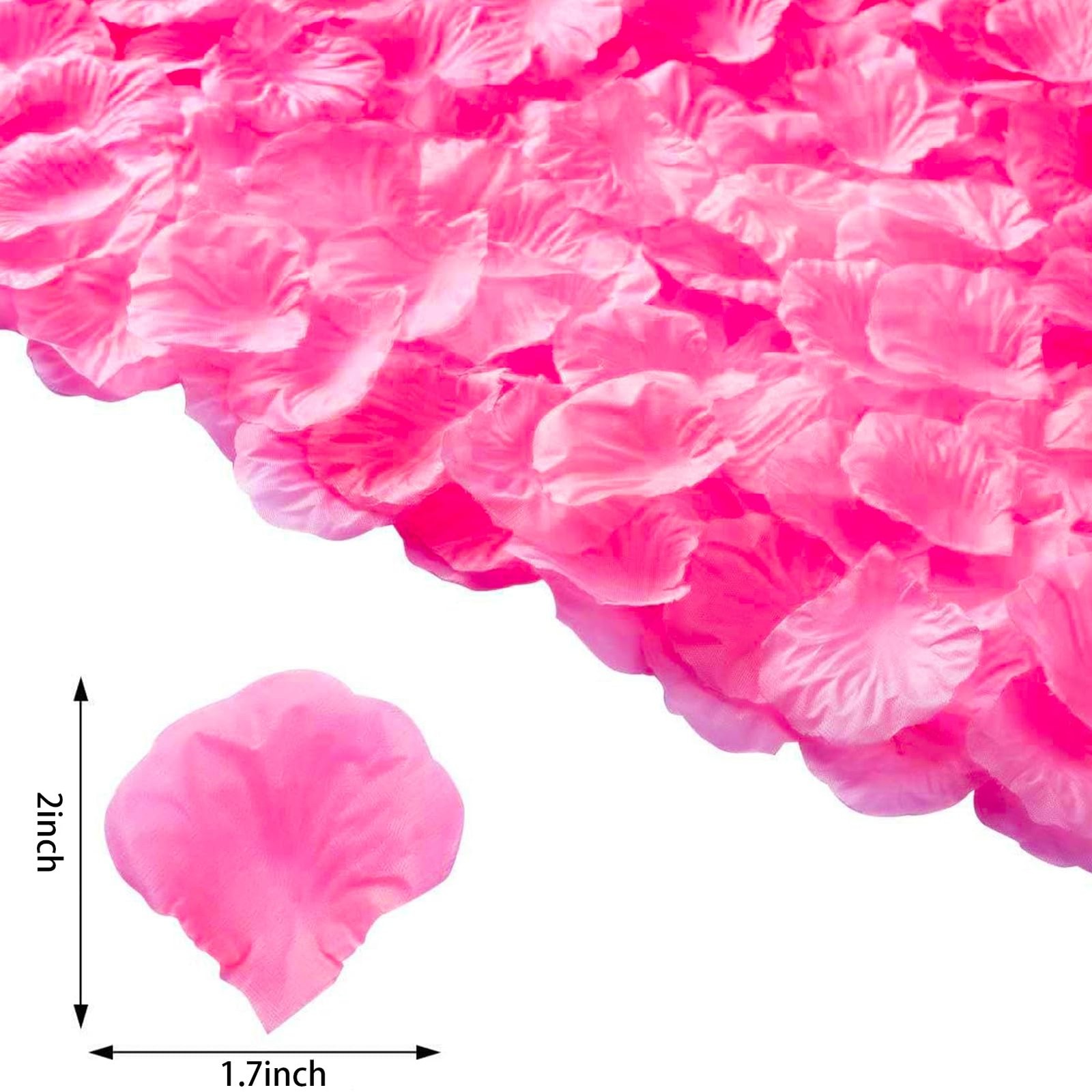 1000 Pcs Artificial Silk Red Rose Petals for Valentine’s Day Romantic Night