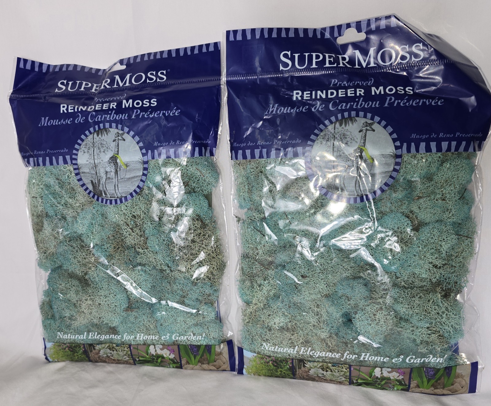 Super Moss Preserved Reindeer Moss 2 Bags #25128 Royal Blue 120 in3/bag
