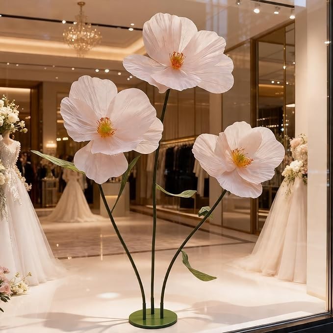 LPN – Giant Artificial Flowers for Decoration with Stand
