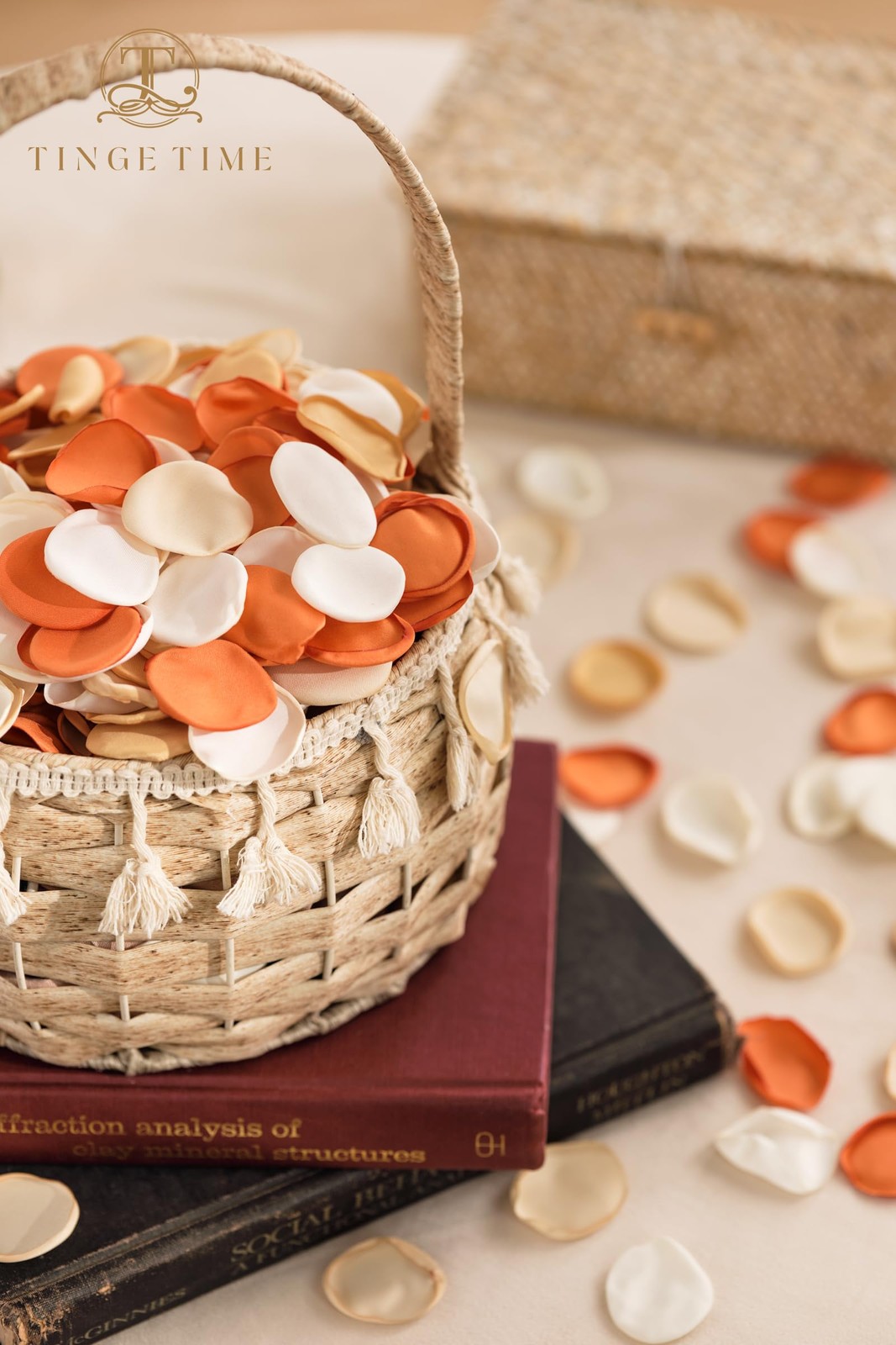 400pcs Silk Rose Petals Burnt Orange Flower Petals for Wedding, Flower Girl B…
