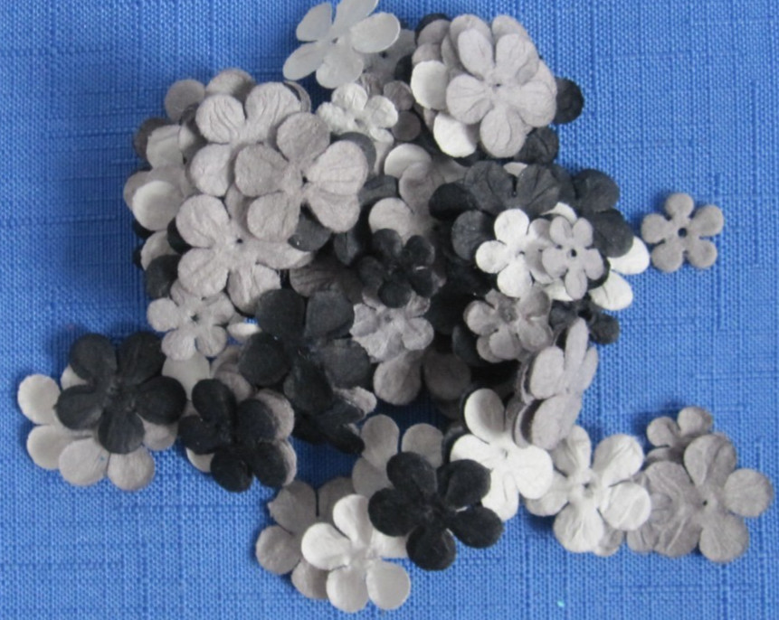#1 Lot-14 Bags Used Mulberry Paper Flower Petals .5″-1″ Multiple Colors Sizes