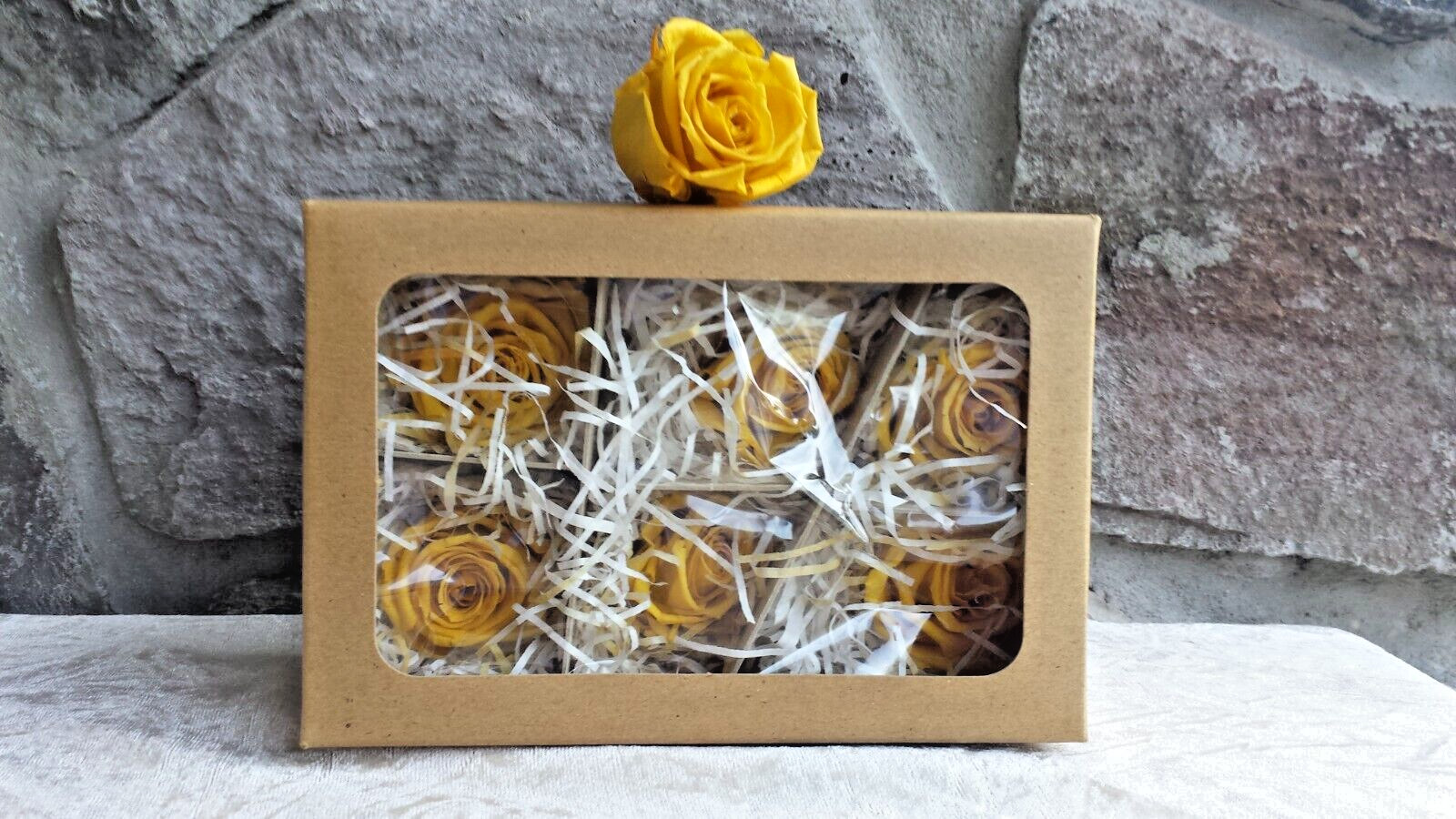 12 Yellow Rose Heads Flowers Silk Soft Artificial Fake DIY Craft Brand New