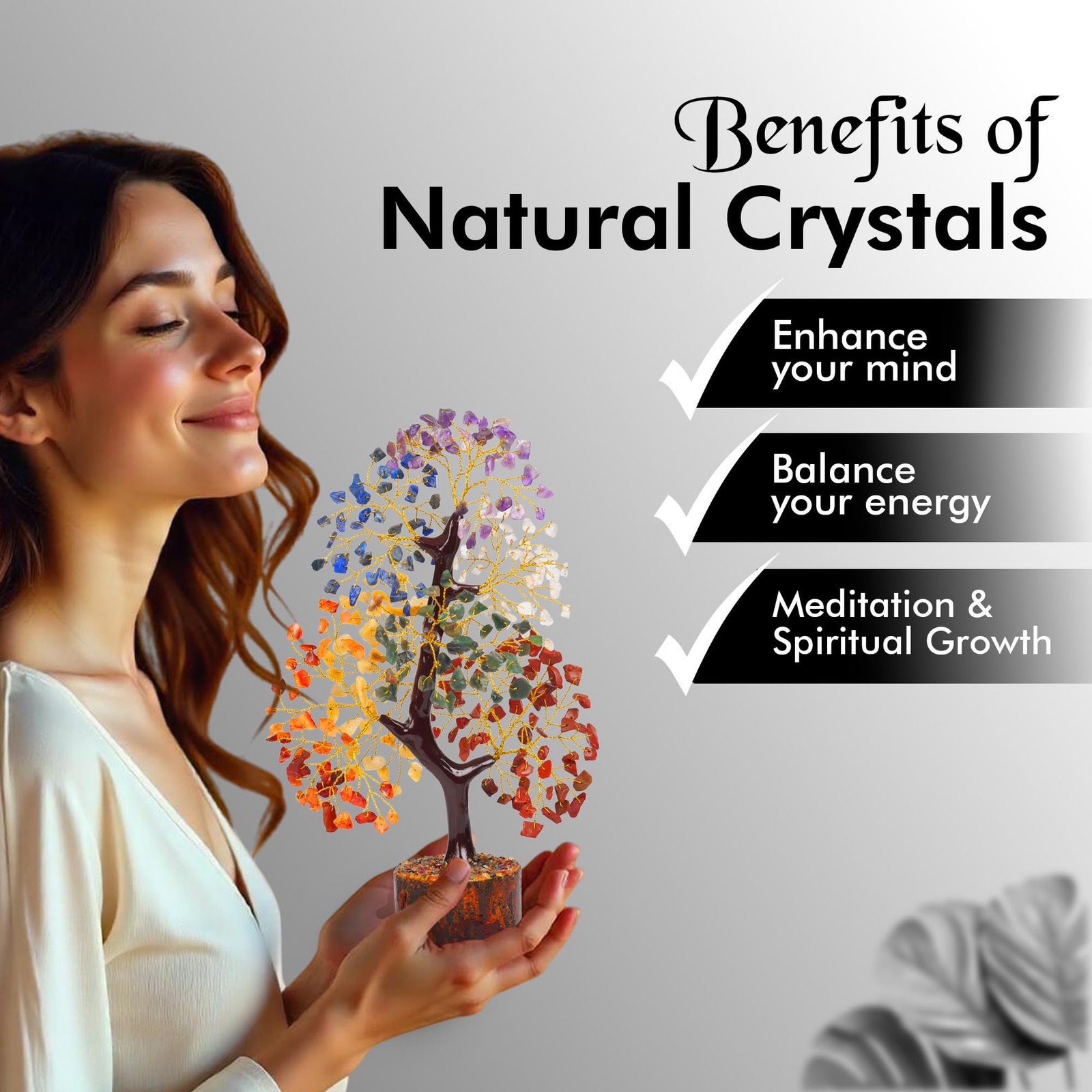 7 Chakra Crystal Tree Of Life Home Decor Stones Birthday Gifts For Women