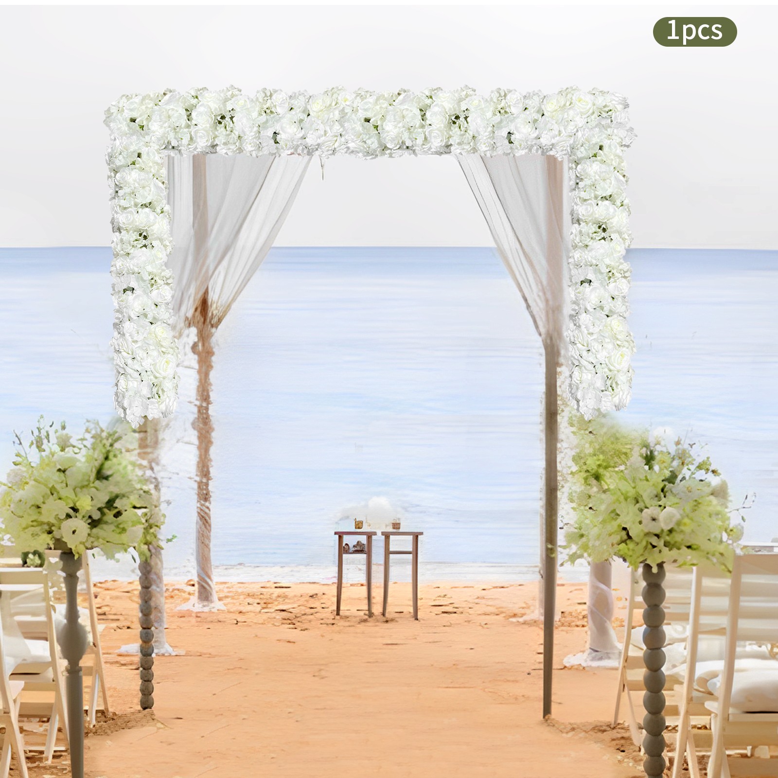 Artificial Flowers Artificial Silk Flowers Row 100*25cm for Home Party Wedding